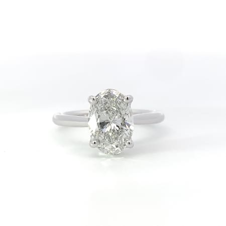 2.01ct oval solitaire lab diamond engagement ring
