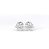 2.44ct tdw round brilliant cut solitaire lab diamond studs with screw back