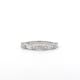 Elegant 0.77ct Round & Baguette Lab Diamond Wedding Ring. A beautiful fusion of classic design and modern brilliance, perfect for timeless sophistication.