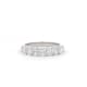 Elegant 1.06ct Oval Lab Diamond Half Eternity Ring. A beautiful combination of modern sparkle and classic design, perfect for timeless elegance.