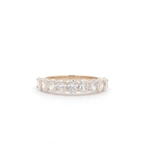 Stunning 1.31ct Oval Lab Diamond Half Eternity Ring. A perfect blend of modern brilliance and classic elegance, symbolising everlasting love.