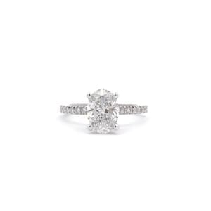 Stunning 1.50ct Oval Lab Diamond Engagement Ring. A perfect combination of timeless elegance and modern brilliance, designed to celebrate your love.