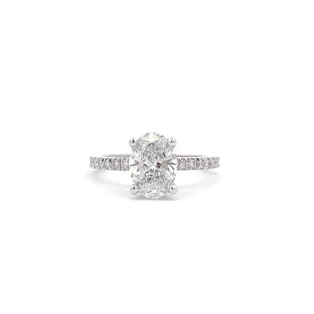 Stunning 1.50ct Oval Lab Diamond Engagement Ring. A perfect combination of timeless elegance and modern brilliance, designed to celebrate your love.