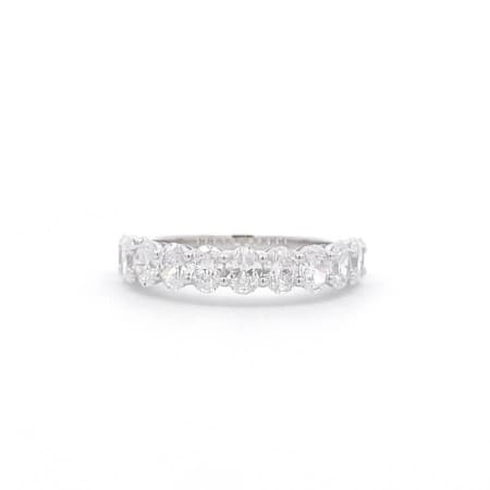 Stunning 1.61ct Oval Lab Diamond Half Eternity Ring. A perfect blend of modern brilliance and classic elegance, symbolising your everlasting love.