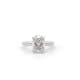 2.02ct Oval Lab Diamond Engagement Ring Hidden Halo.