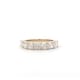 2.52ct Cushion Lab Diamond Half Eternity Ring - Custom Made Diamond Eternity Rings Australia