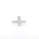 A 1ct Marquise Solitaire Natural Diamond Engagement Ring in a minimalist design, showcased against a white background.